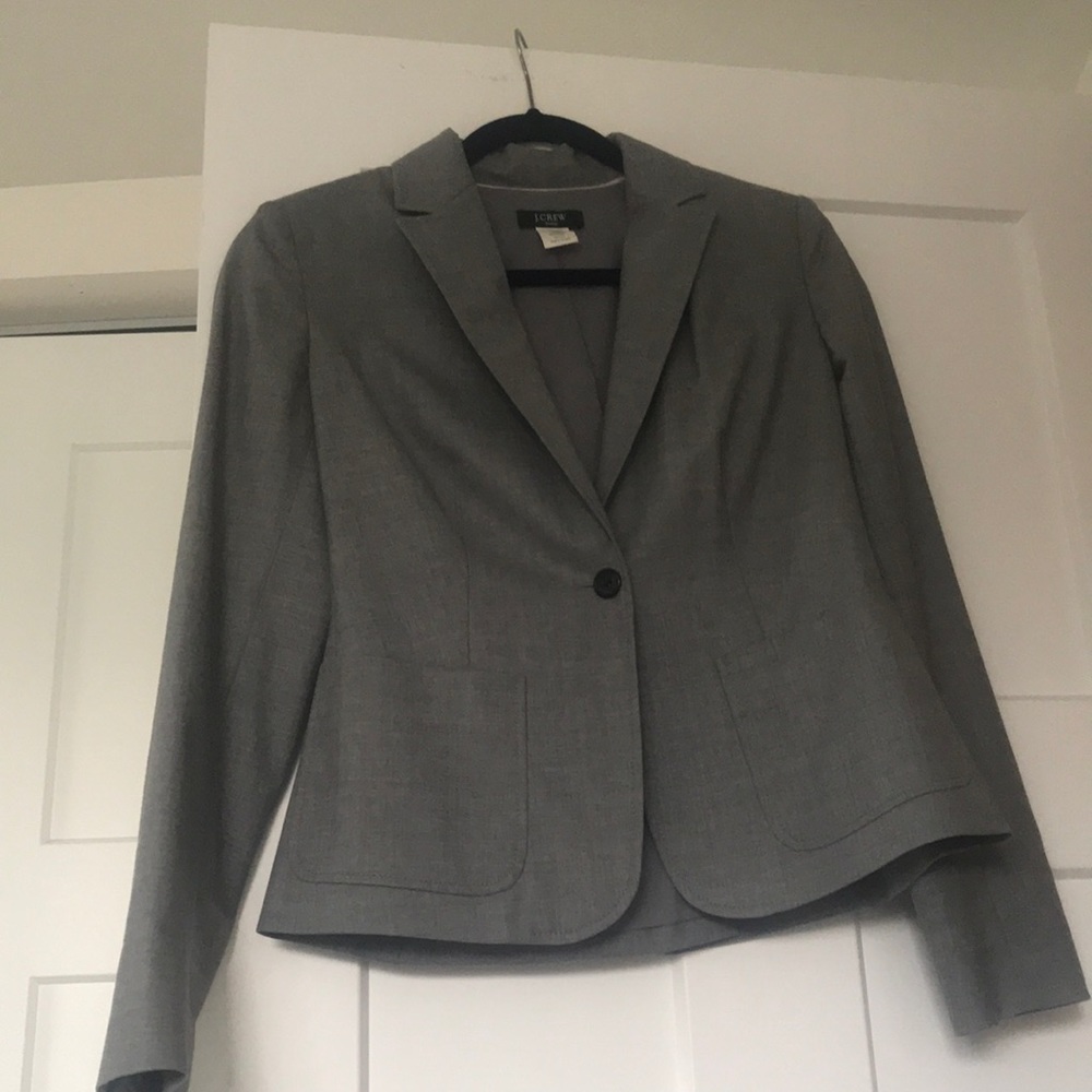 J crew grey blazer